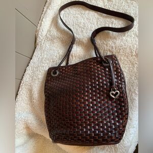 Brighton leather basket weave bucket
Bag.